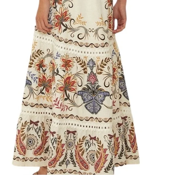 Farm Rio Boho Glam Maxi Dress NWT - Picture 6 of 11